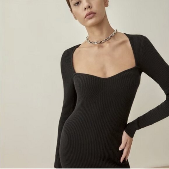 Reformation Tenore Cashmere Sweater Dress  Size Small - Picture 4 of 6